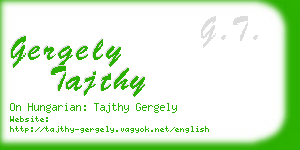 gergely tajthy business card